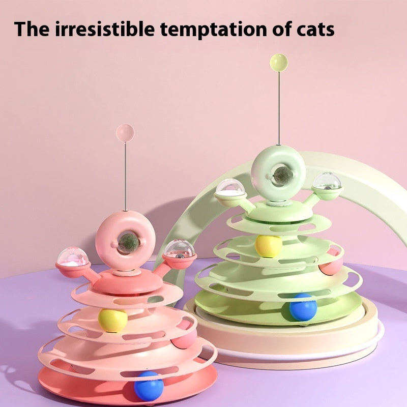 4 Levels Intelligence Cat Toy Tower