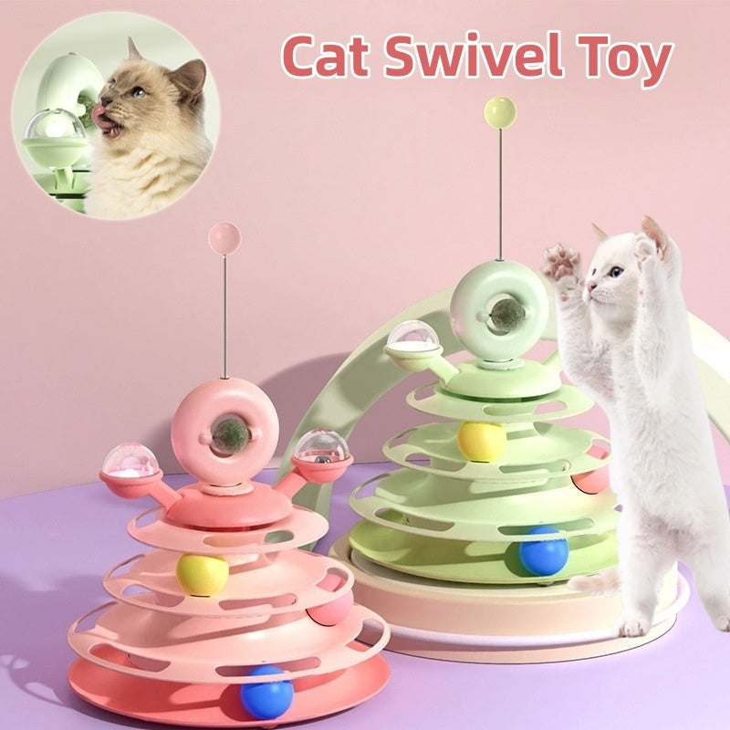 4 Levels Intelligence Cat Toy Tower